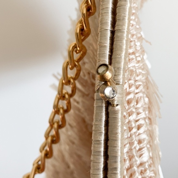 Vintage Holt Renfrew & Co. Champagne Colored Confetti Textured Bag - Picture 6 of 8